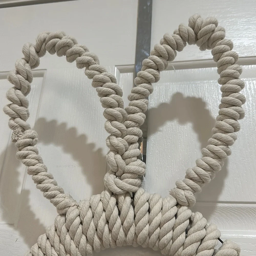 Handmade bunny wreath’